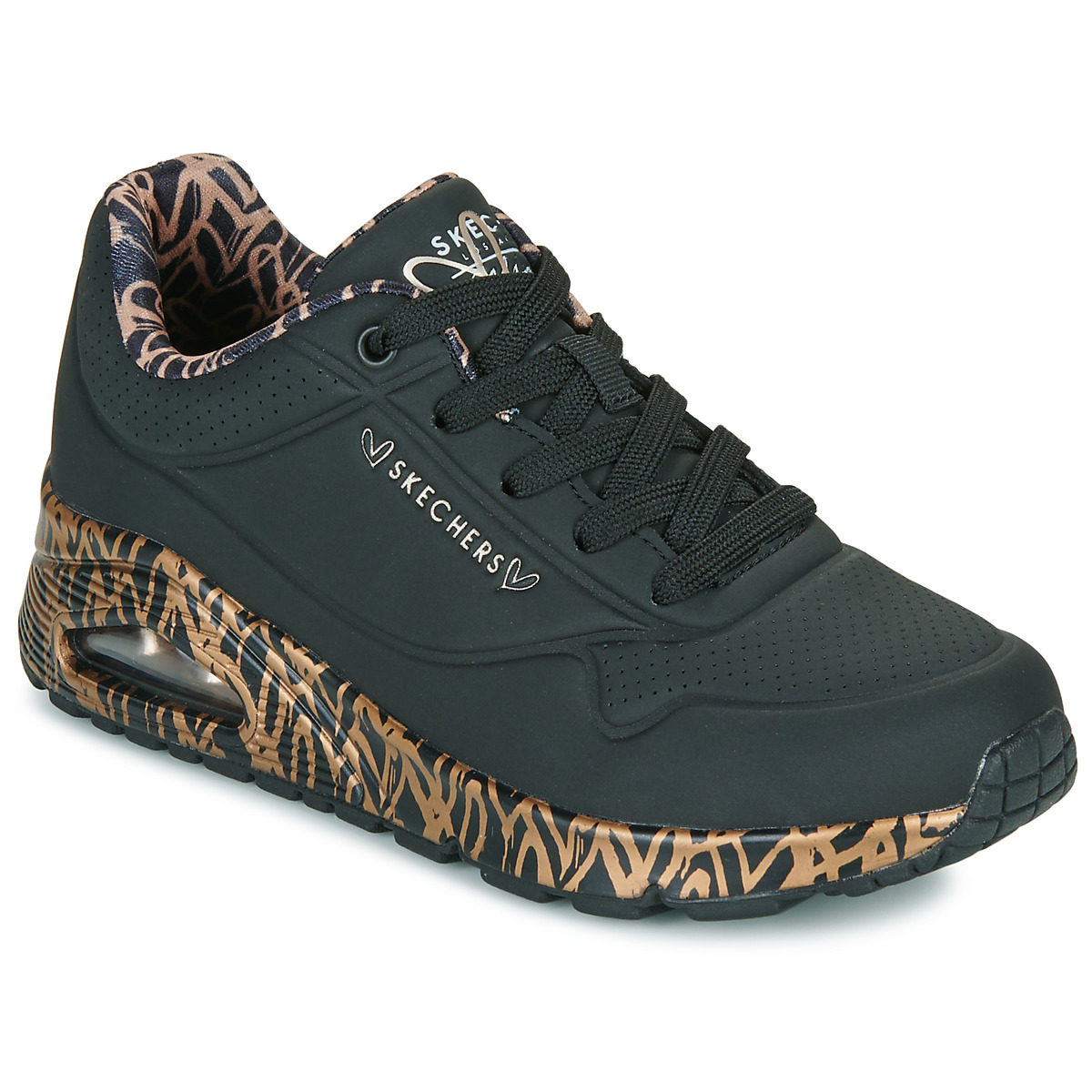 Skechers - UNO LOVING LOVE - Black