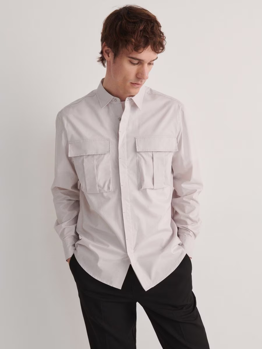Regular Fit Cotton Rich Shirt