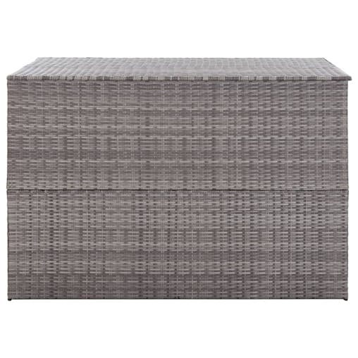 NNEVL Garden Storage Box Grey 150x100x100 cm Poly Rattan