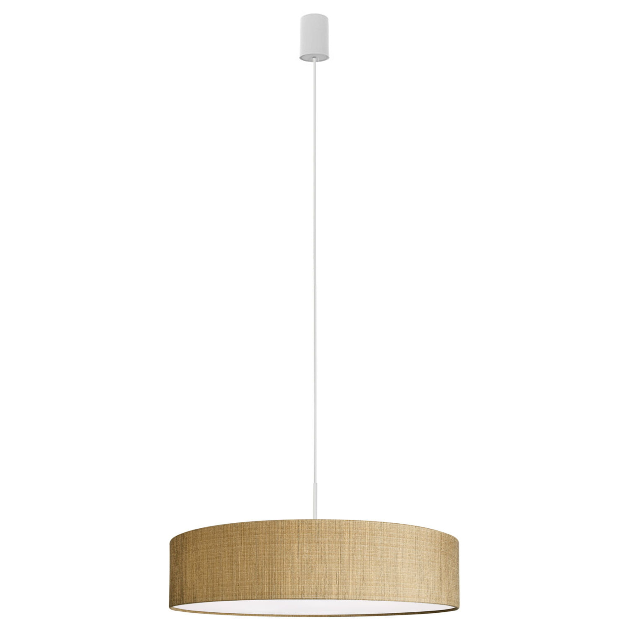 Lampa wiszącaTurda Gold tkaninowa złota