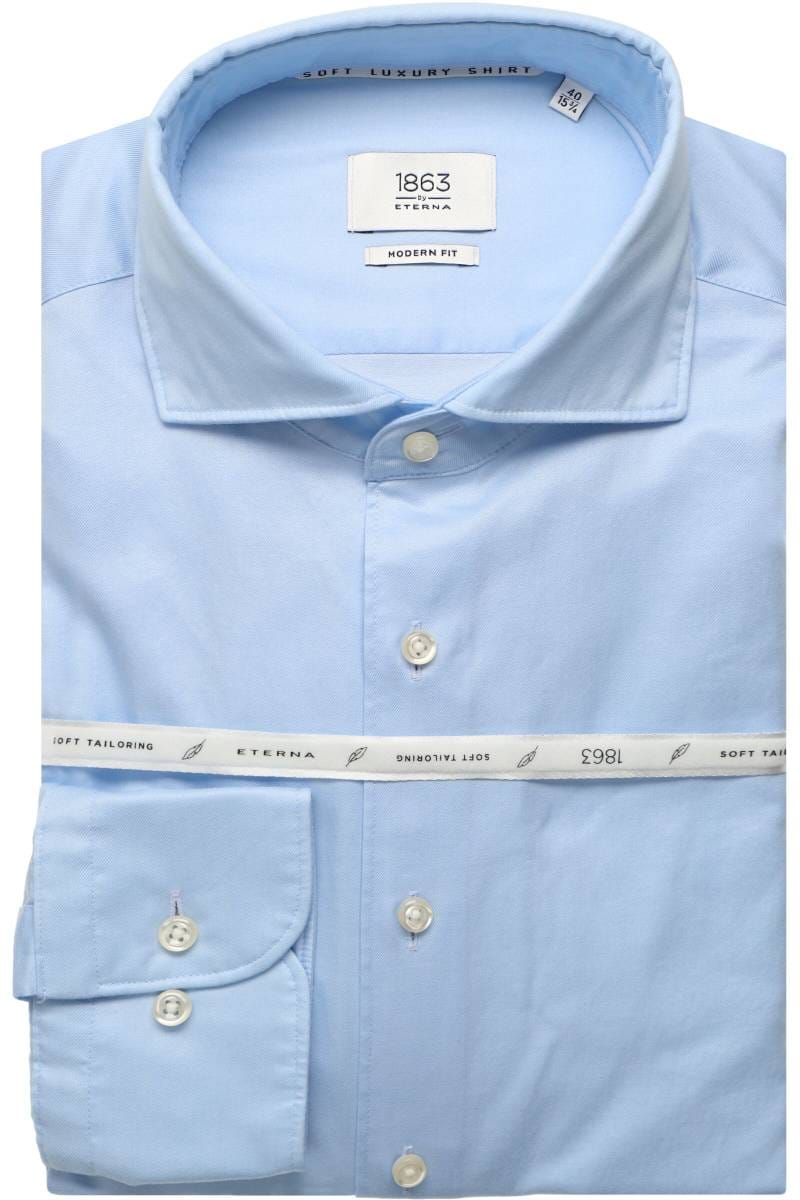 ETERNA 1863 Soft Tailoring Modern Fit Hemd hellblau, Einfarbig
