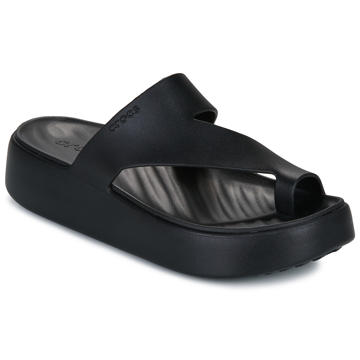 Crocs - Getaway Platform Toe Loop - Black
