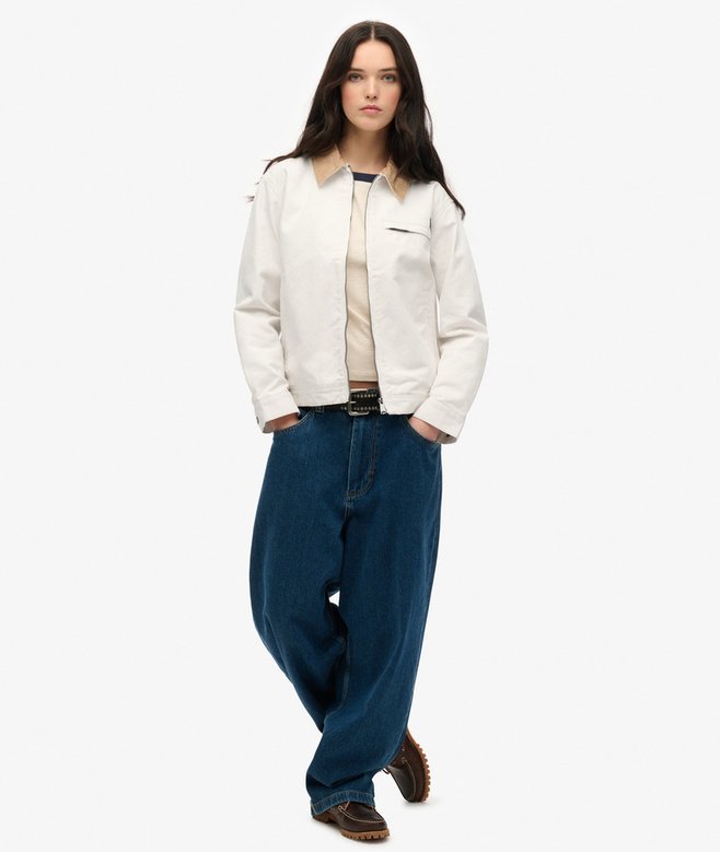 Cord Collar Barn Jacket