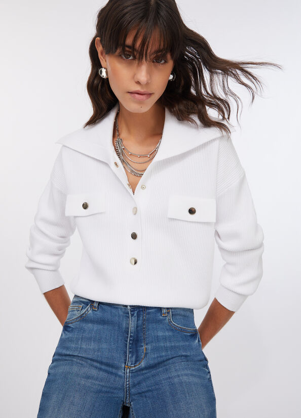 Maglia con maxi collo