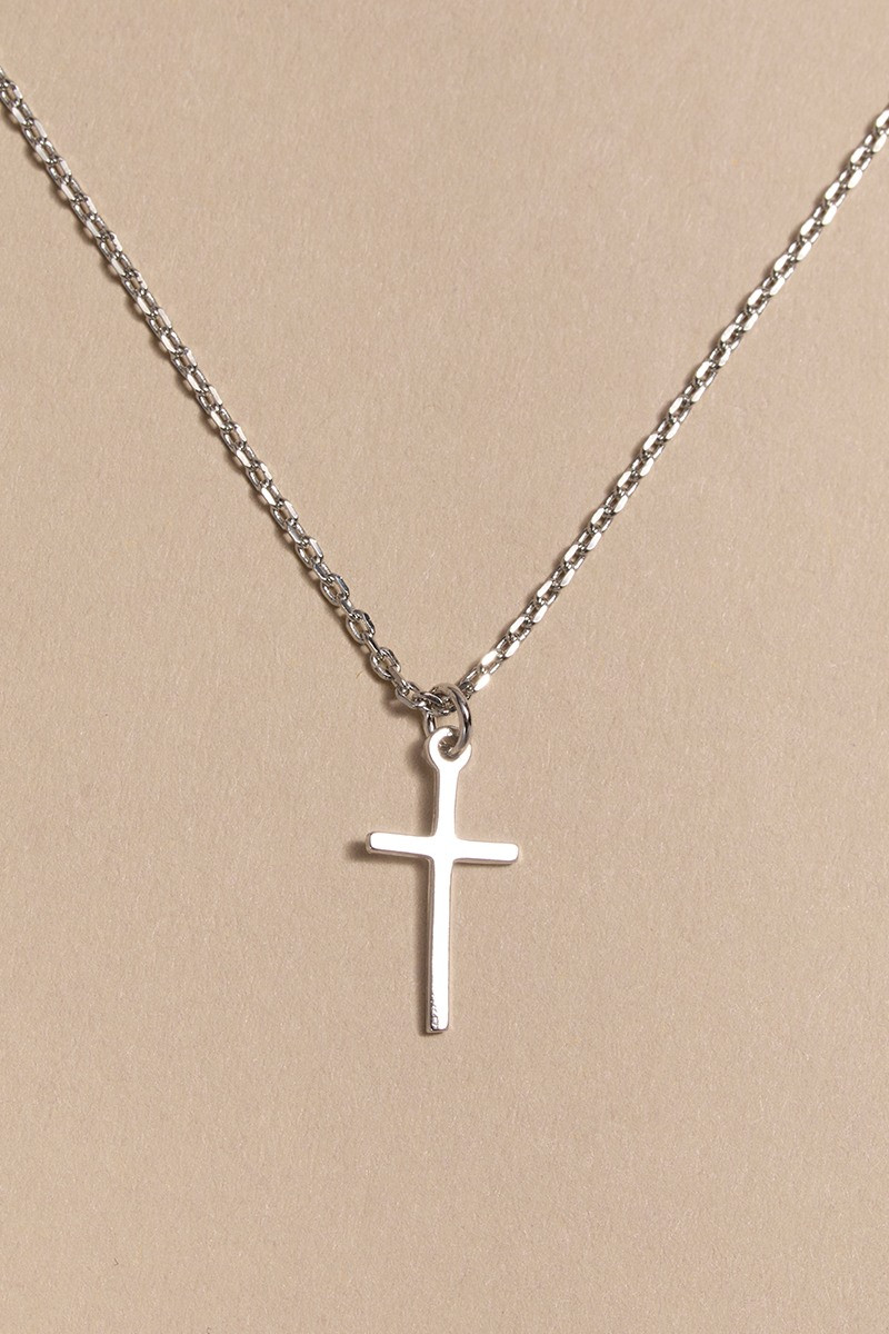 Olivia Thin Cross Pendant Necklace