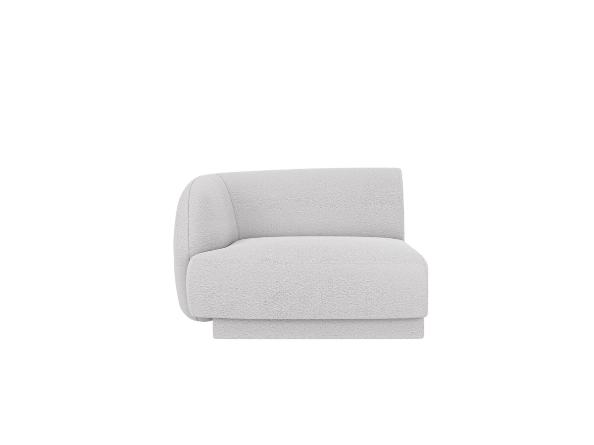 Micadoni linker module Miley boucle lichtgrijs - 90x90x70cm