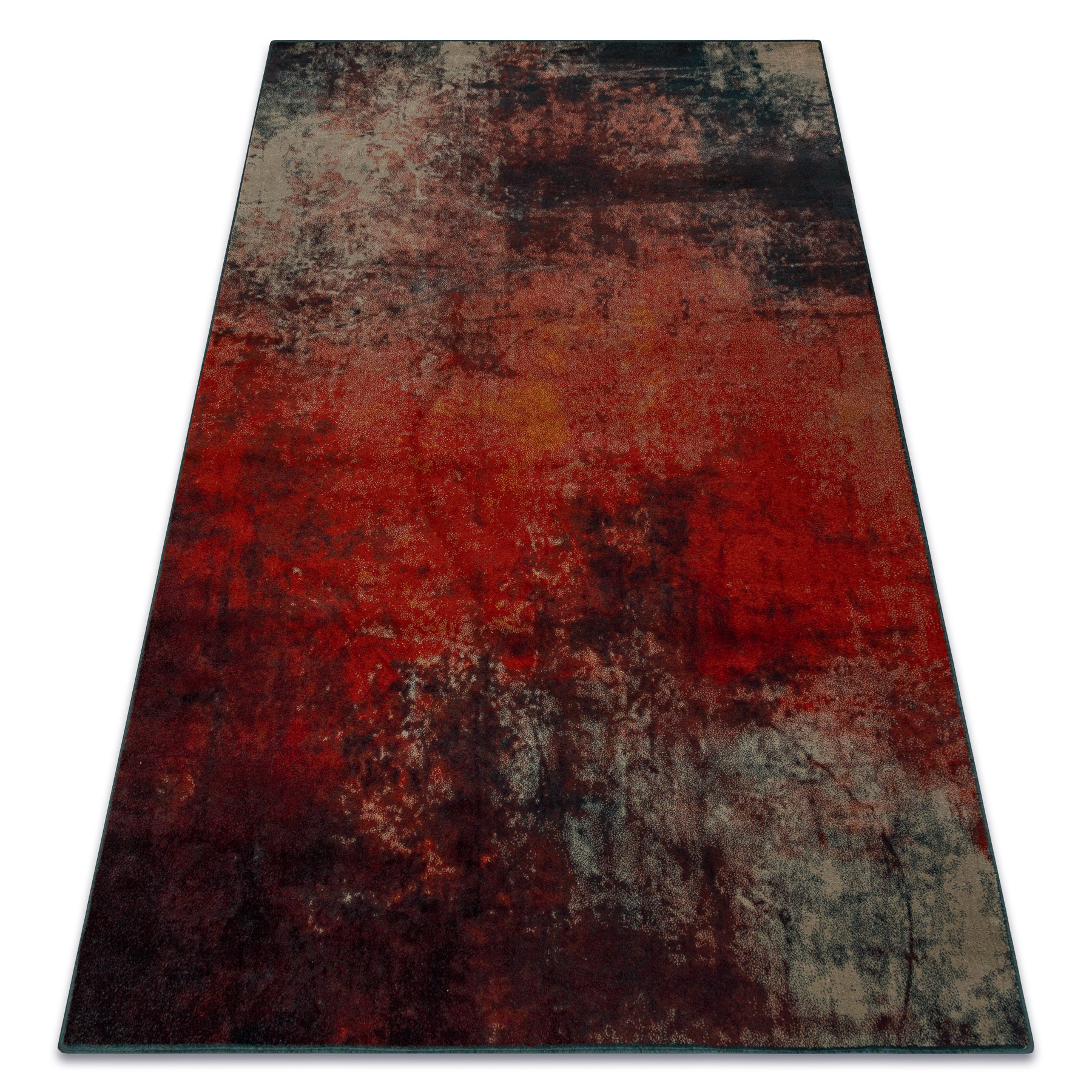 Dywan wełniany OMEGA TOGO abstrakcja red czerwony 170x235 cm