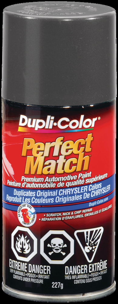 Dupli-Color Perfect Match Premium Acrylic Lacquer Automotive Aerosol Spray Paint, Mineral Grey, 227-g