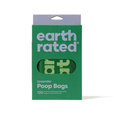 Earth Rated 120 Poo Bags with Handle