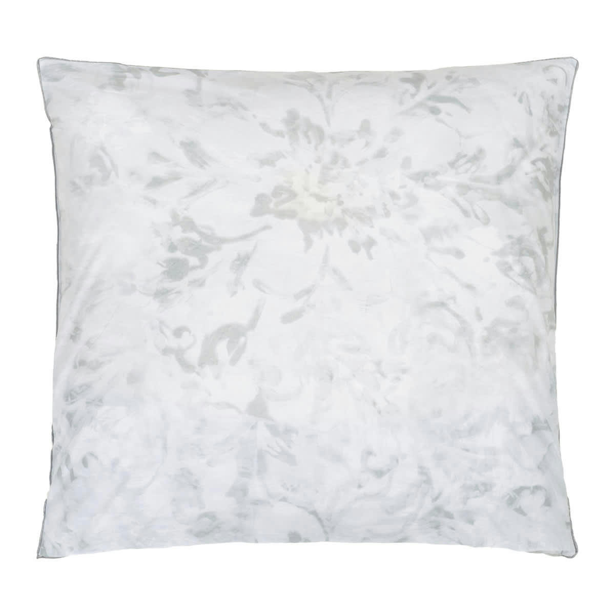 PAHARI TUBEROSE - Taie d'oreiller en percale de coton gris 65x65