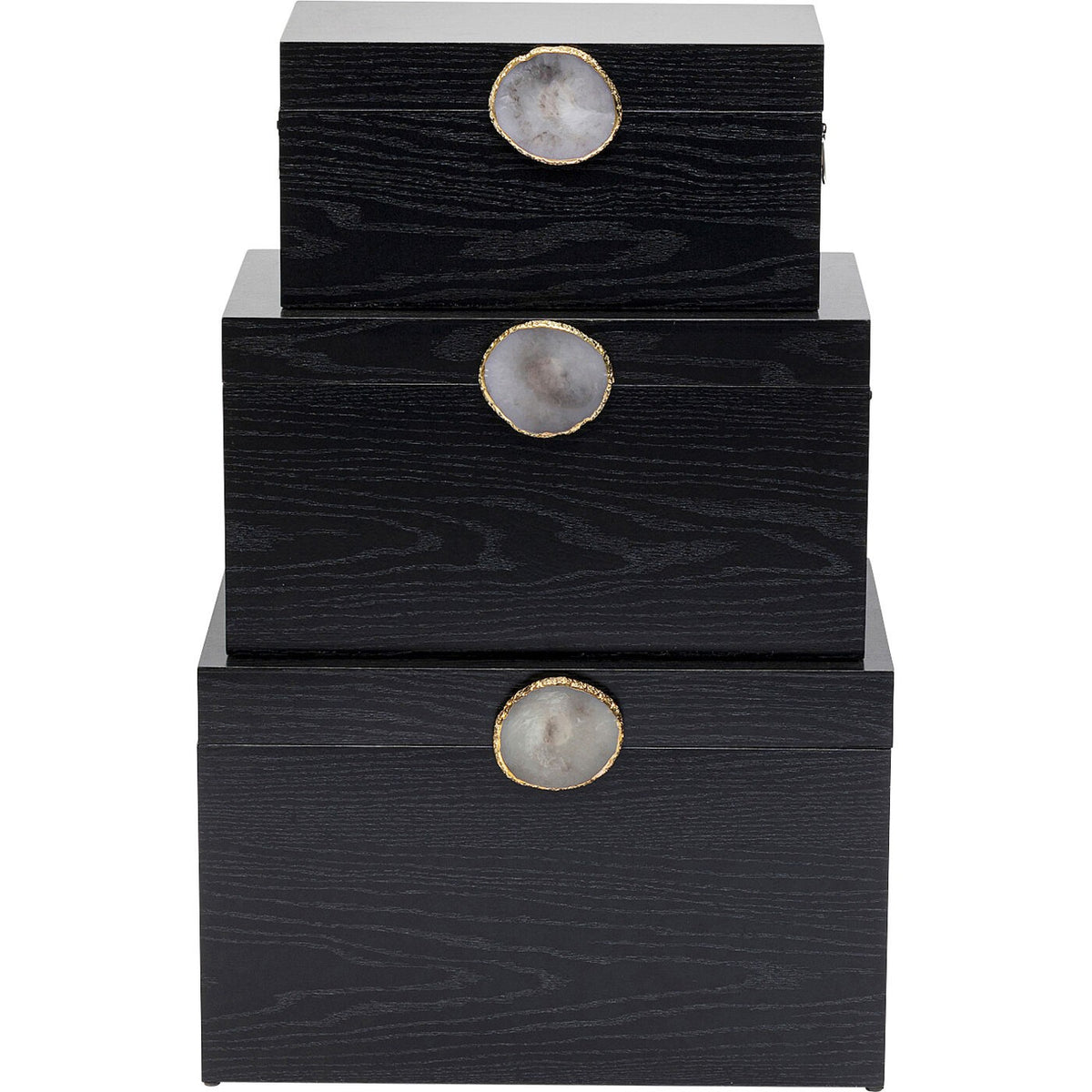 Kare Design Opberger Nifty zwart (3/Set)