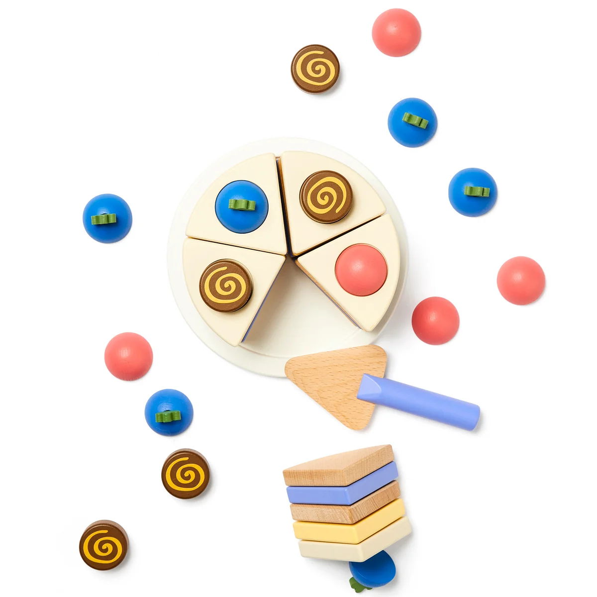 Kids Concept - Bistro Schichttorte, bunt (43er-Set)