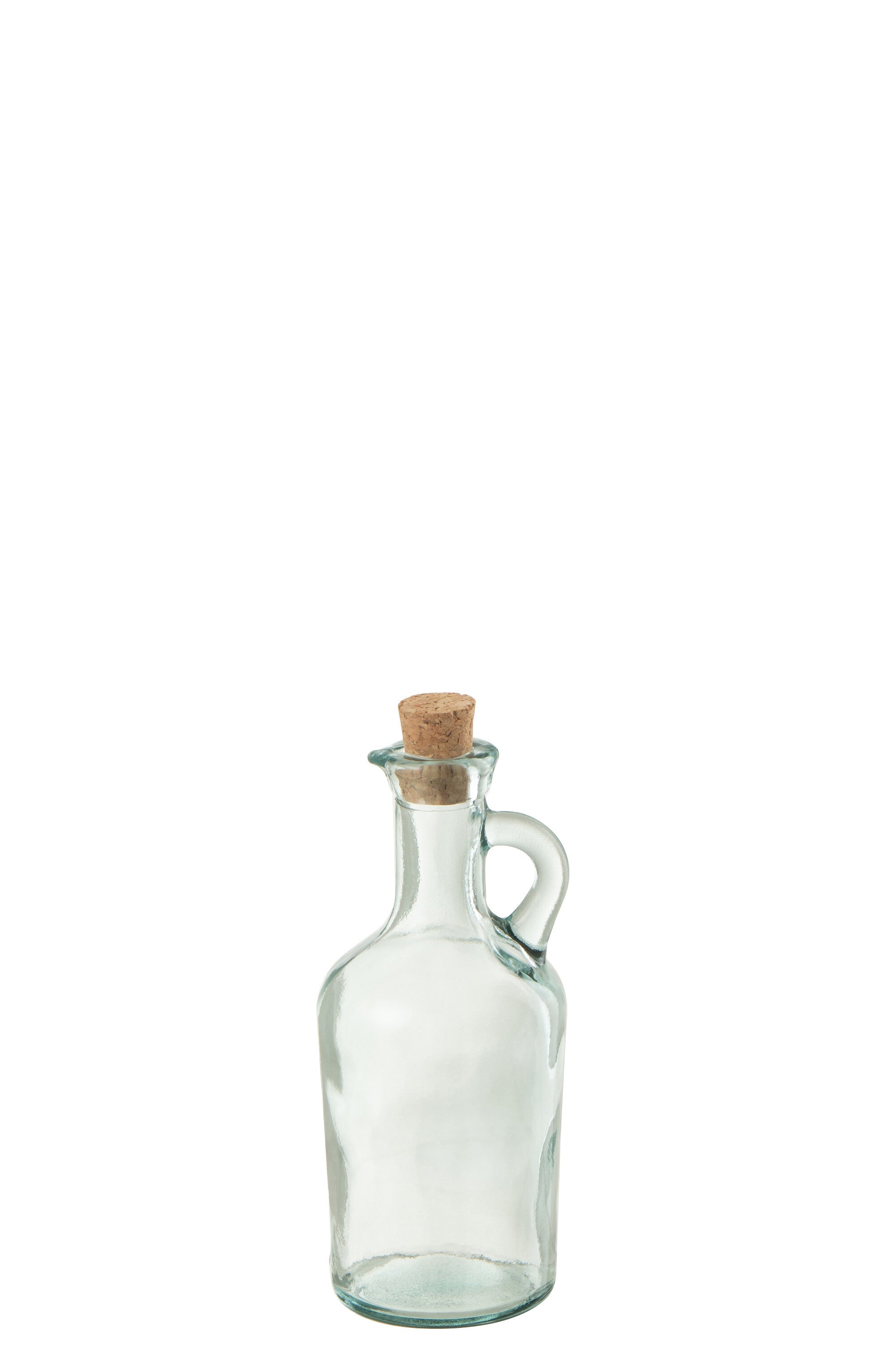 J-Line karaf Tuit Rond - decanteerkaraf   stop - glas/kurk - transparant/groen