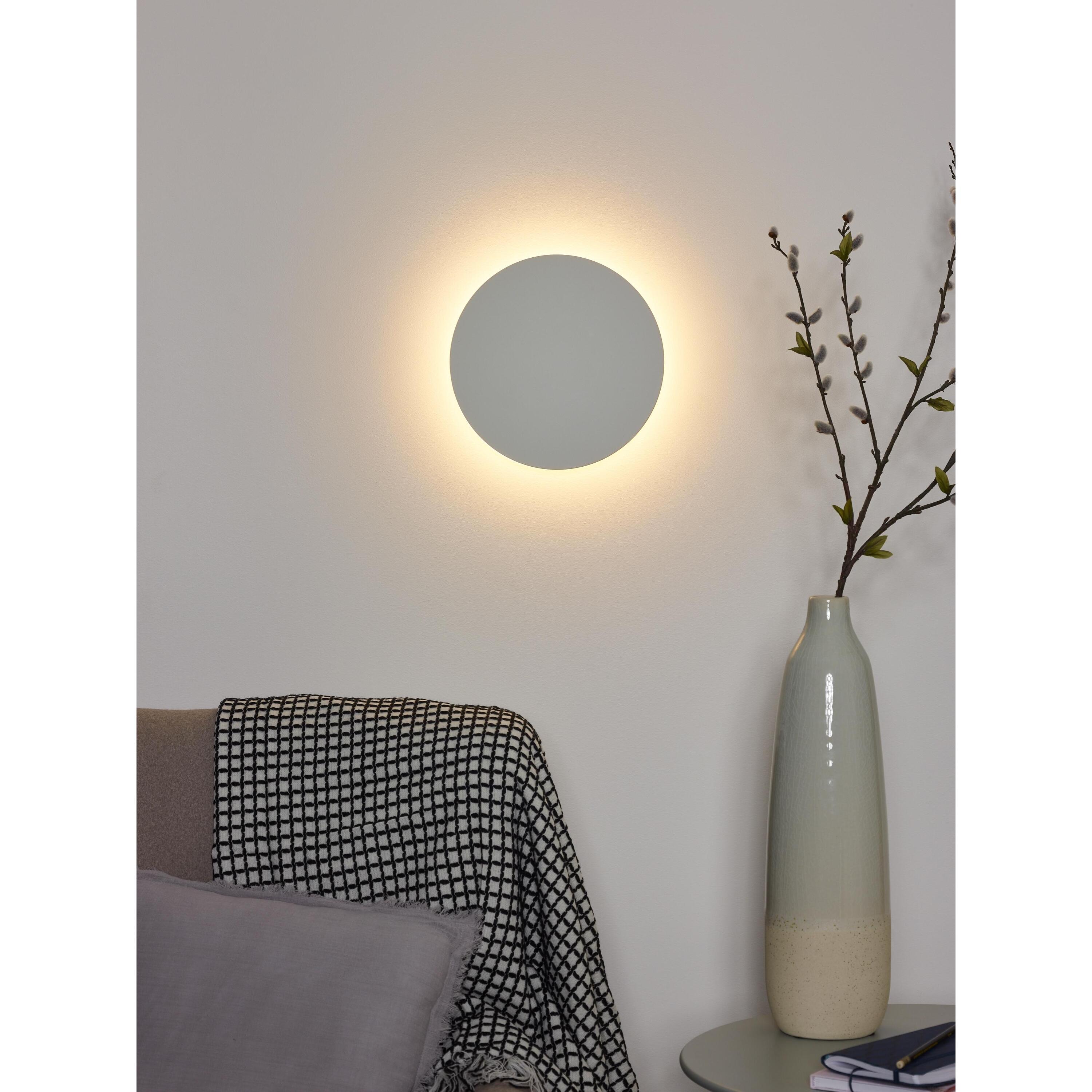 Eklyps 25 wandlamp LED wit