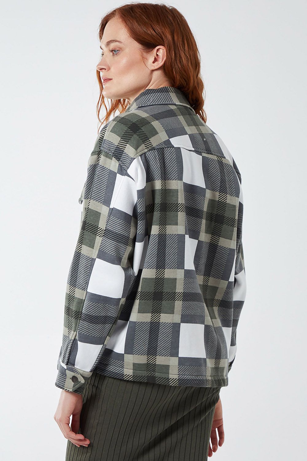 Blue Vanilla Check Shacket