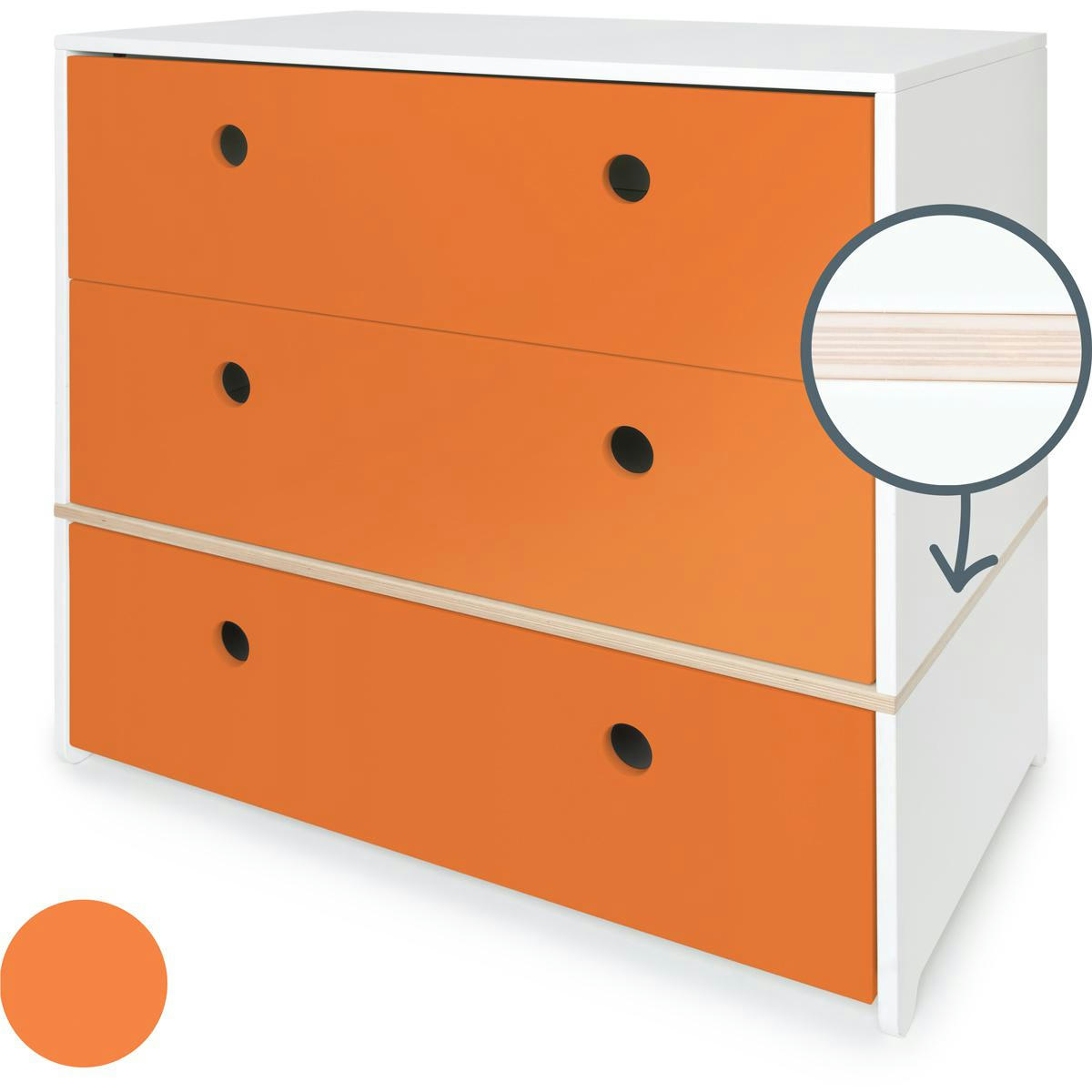 COLORFLEX - Commode orange