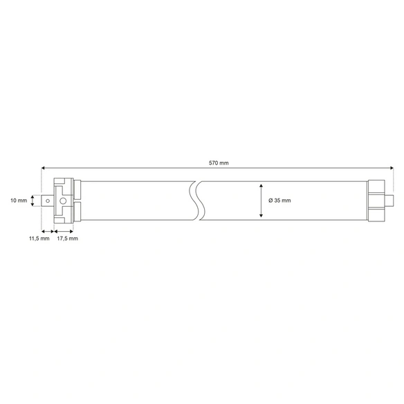 Rohrmotor »MINI PREMIUM 6Nm«, 98 W