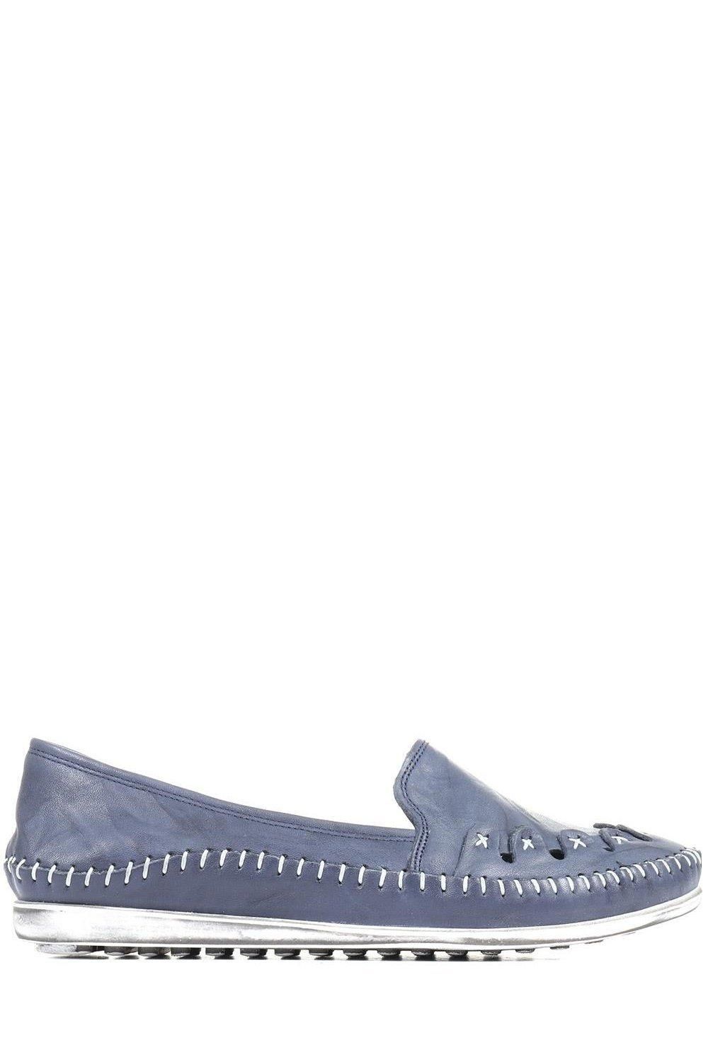 Pavers Leather Slip-On Pumps