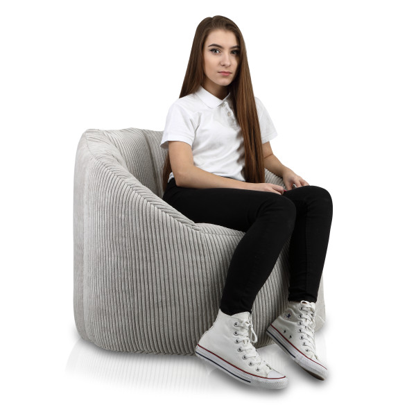 Fotel Simone sztruks jasny szary