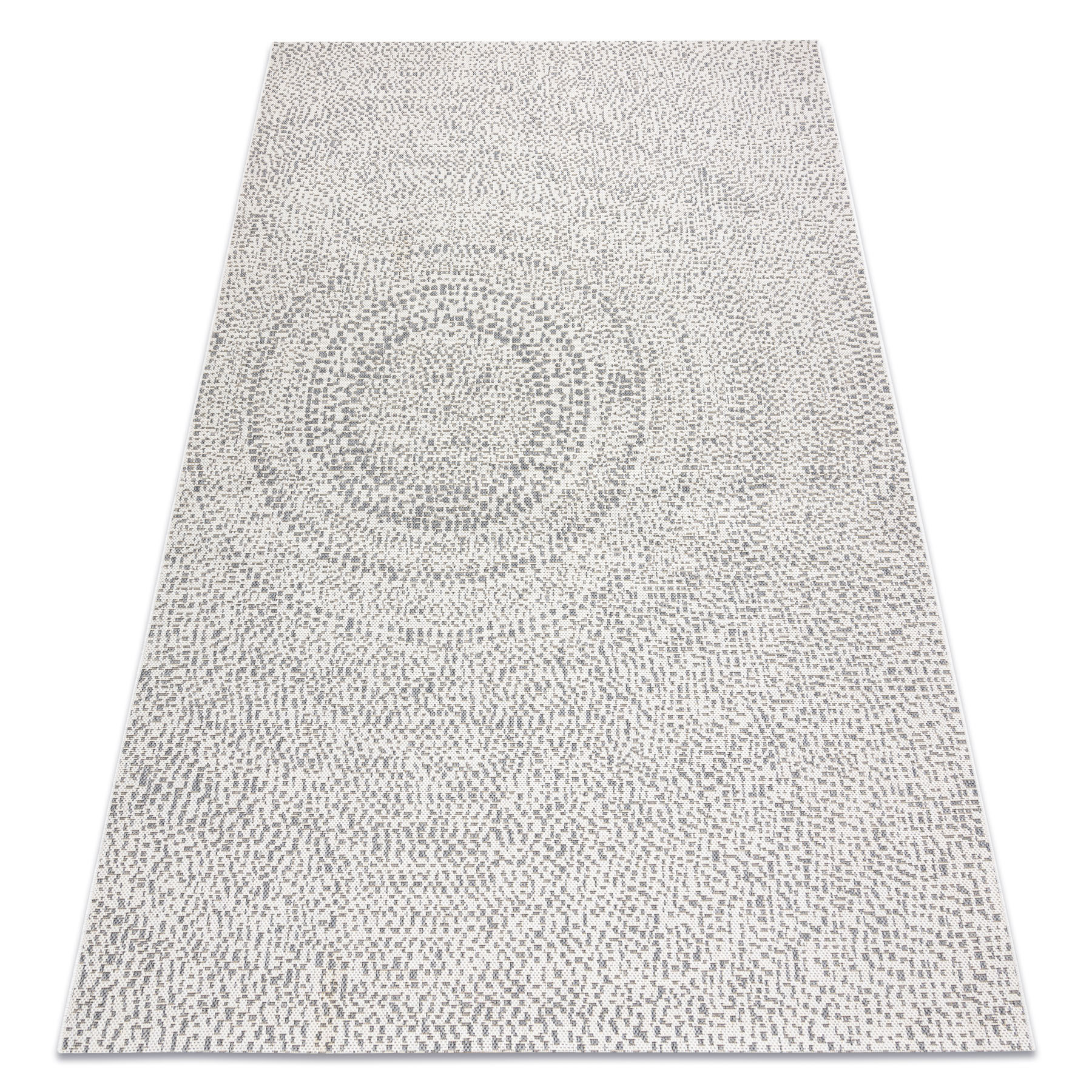 Dywan SZNURKOWY SIZAL FLAT 48832367 Koła, kropki krem / szary80x150 cm
