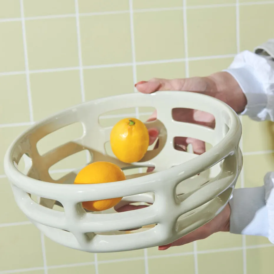 Kwantum Keukenaccessoires | Decoratie Schalen | Schaal Lime  Taupe