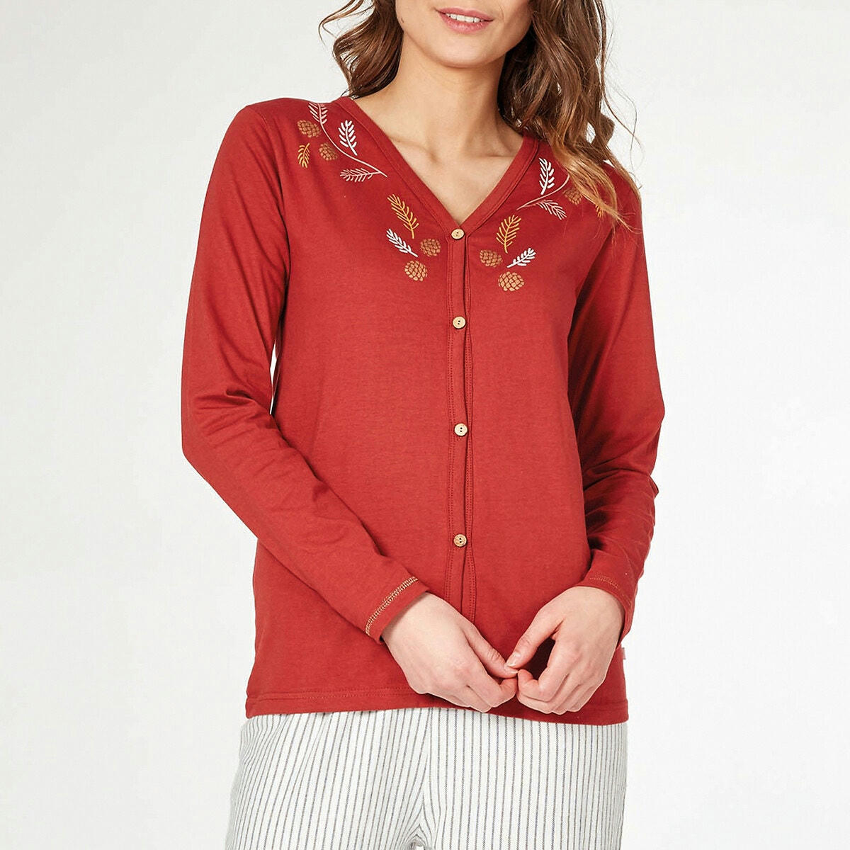 Pyjama long en coton Pigne