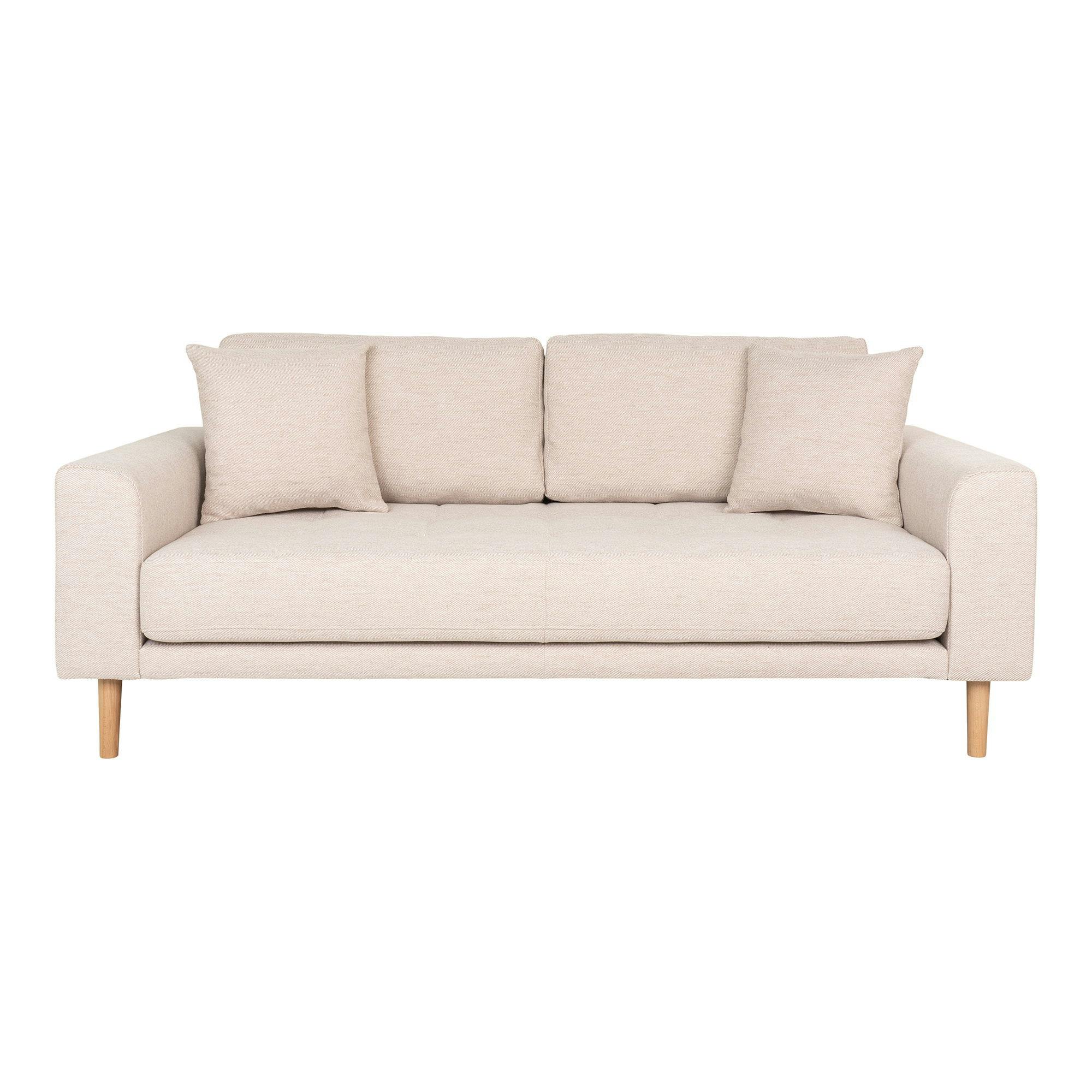 Canapé 2 places 1/2 beige sable 180 cm ROTTERDAM