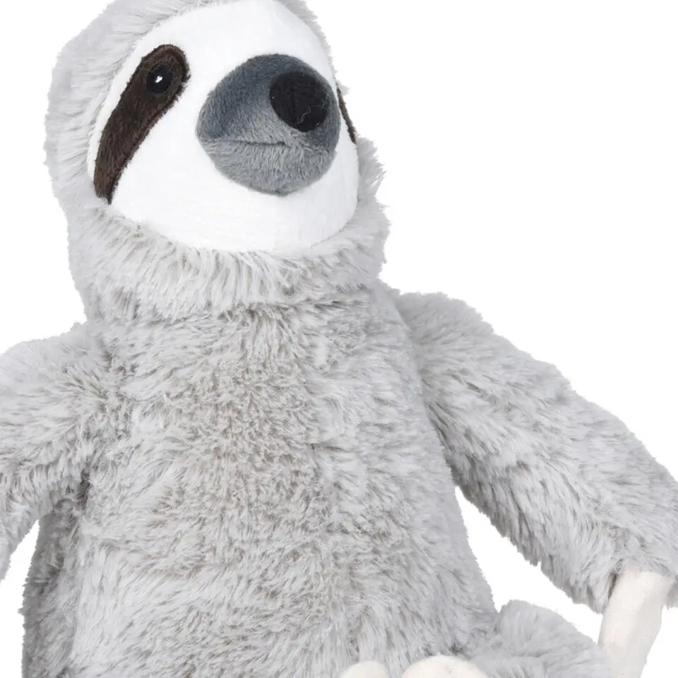 H&S Collection Deurstopper - luiaard - grijs - 28 x 18 x 21 cm