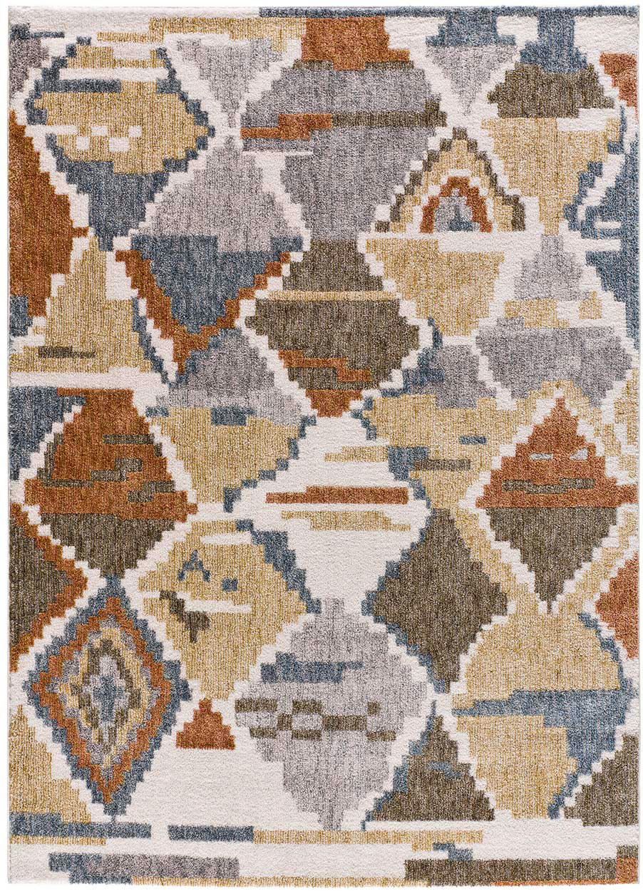 PICASSO - Tapis multicolore d'inspiration ethnique, 80X150 cm