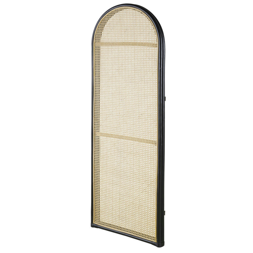 Hackney Business - Tête de lit professionnelle 60x170 modulable cannage en rotin noir et beige