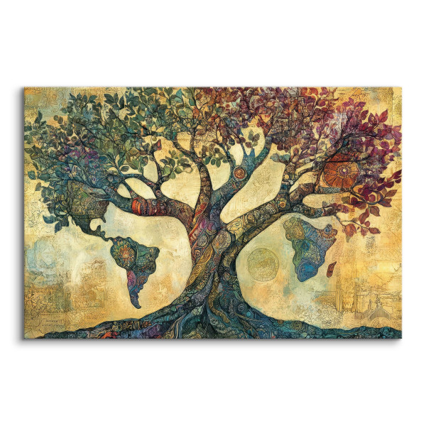 Obraz Drzewo Życia W Stylu Orientalnym 30x20cm
