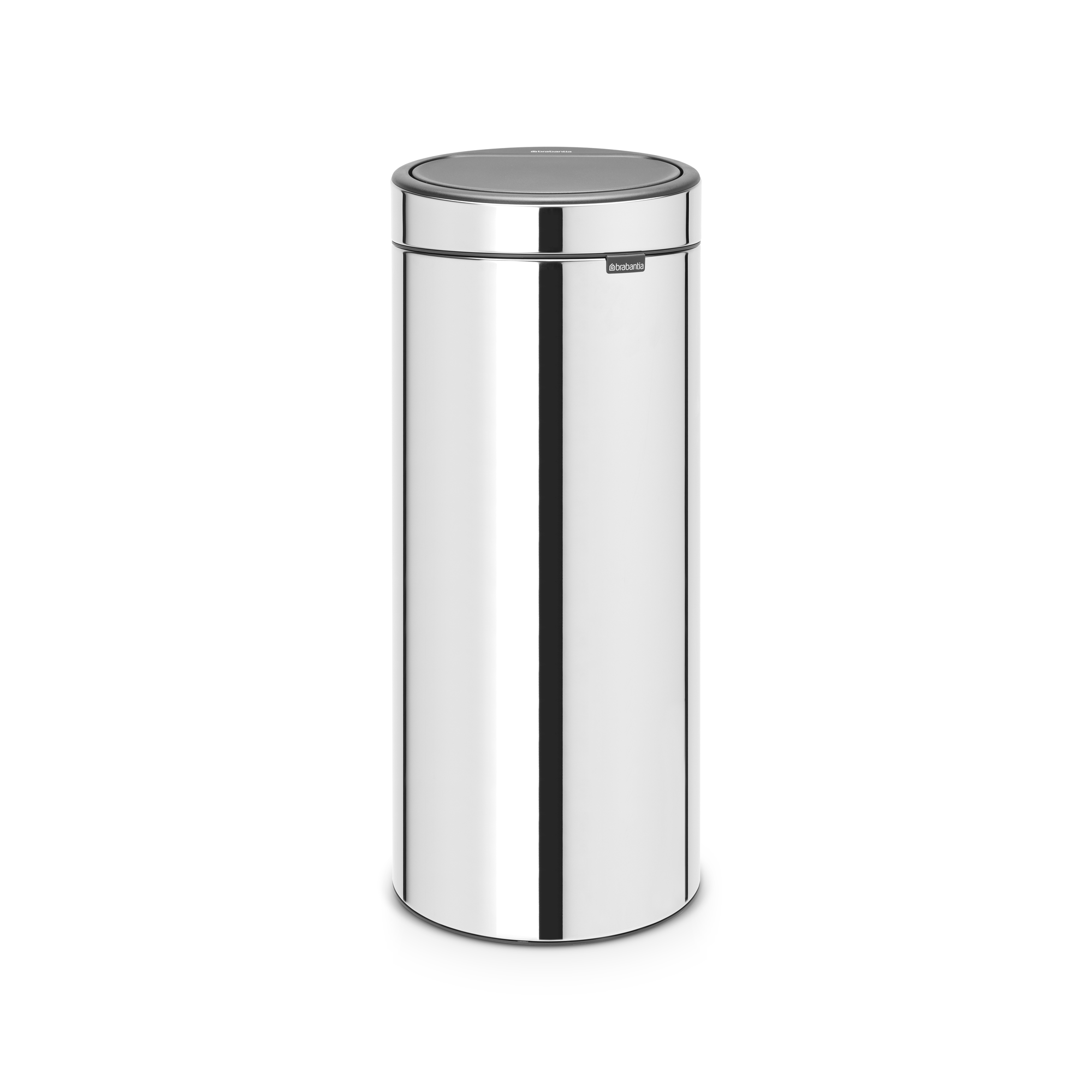 Brabantia Touch Bin New afvalemmer, 30 liter, kunststof binnenemmer - Brilliant Steel