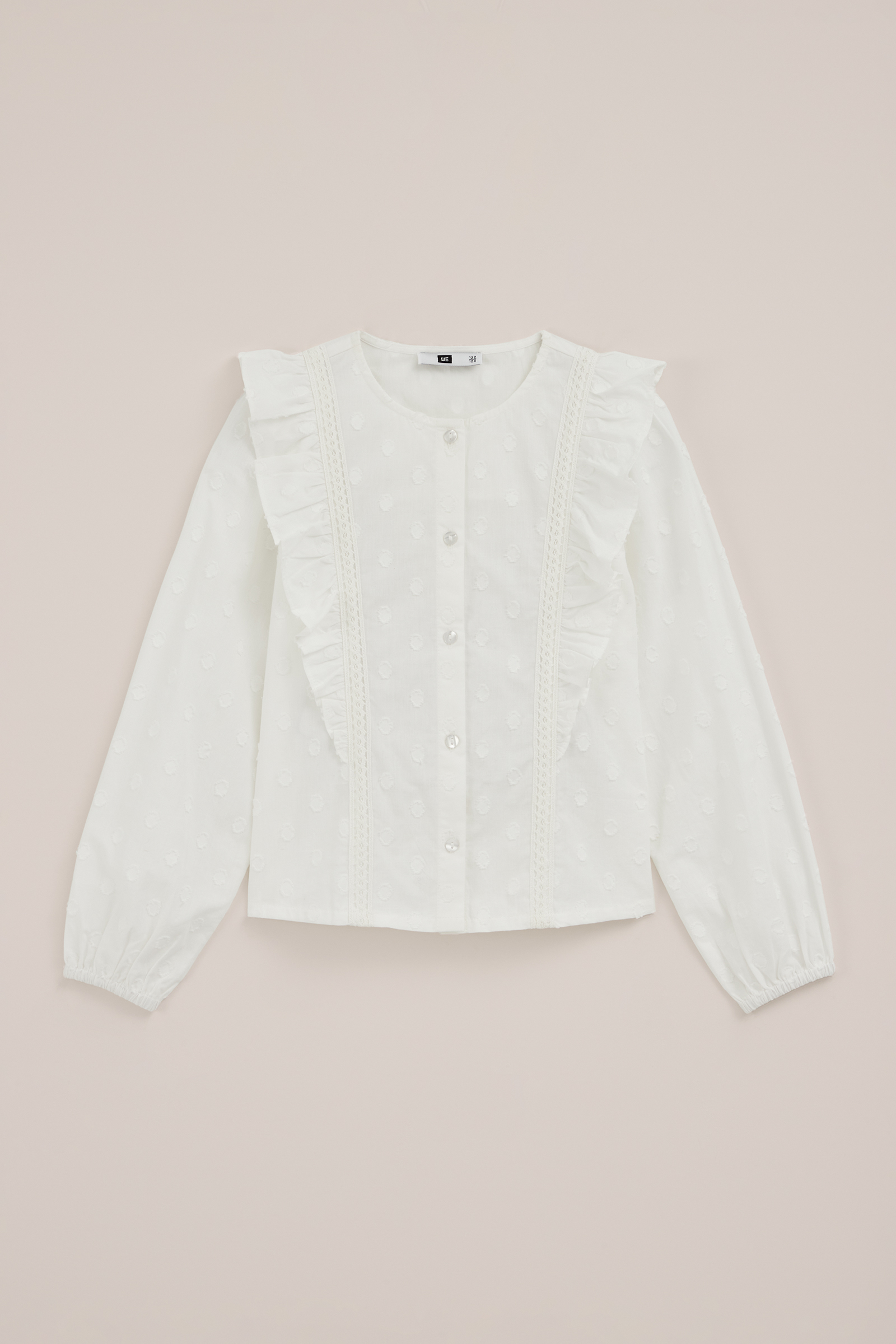 Meisjes blouse met structuur