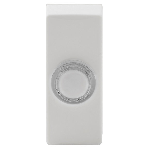 Bouton de sonnette filaire lumineux Blyss blanc