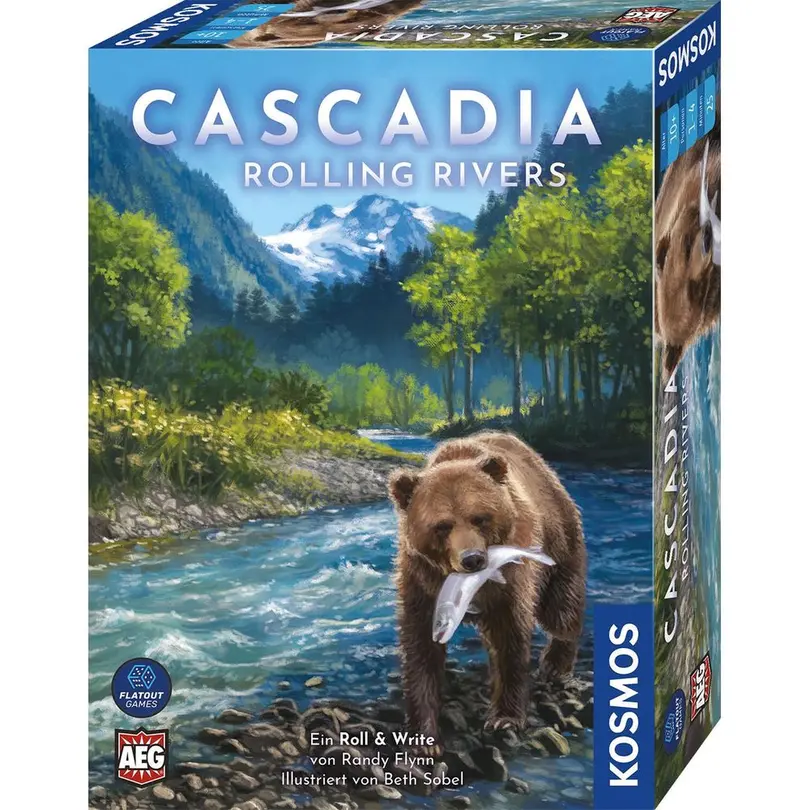Brettspiel 61-teilig Cascadia Rolling Rivers