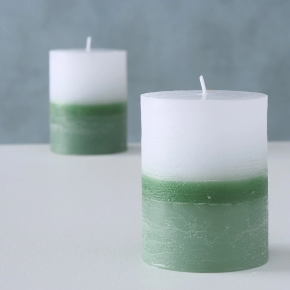 Stumpenkerze »Verde«, bunt