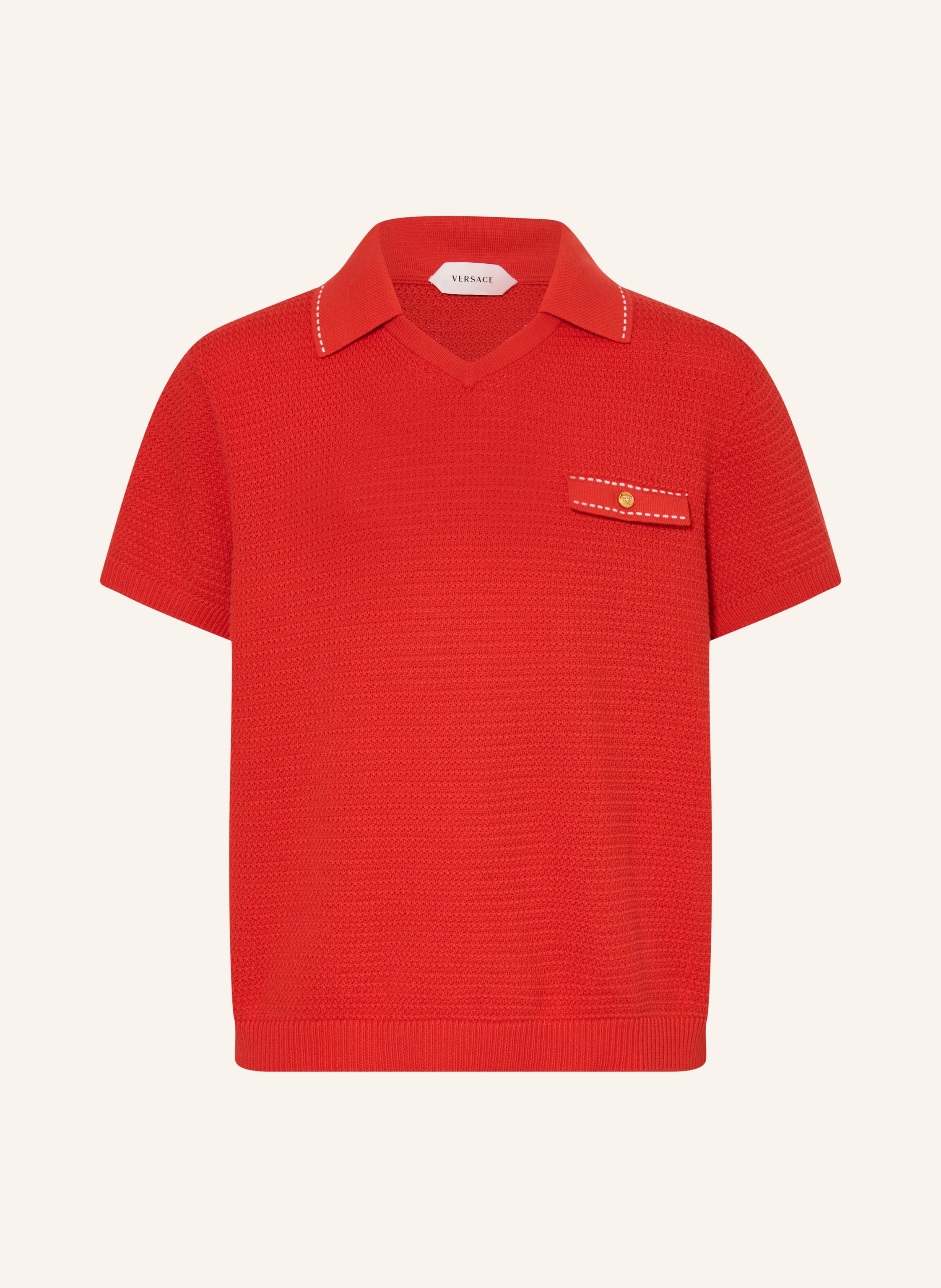 VERSACE Strick-Poloshirt