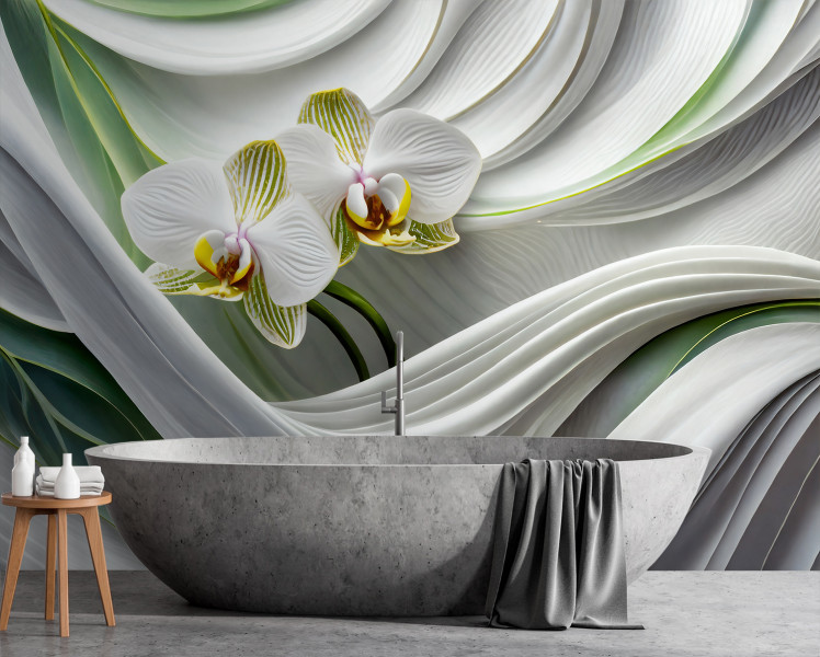 Feeby Fototapeta, Orchidea abstrakcja 3D 150x105