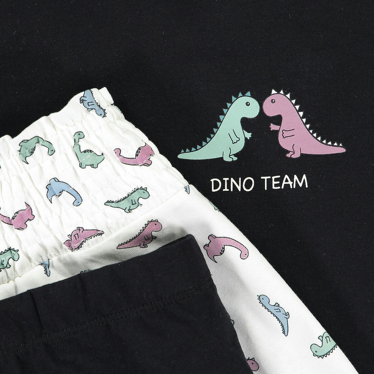 Lot de 2 pyjashorts en jersey imprimé dinosaure