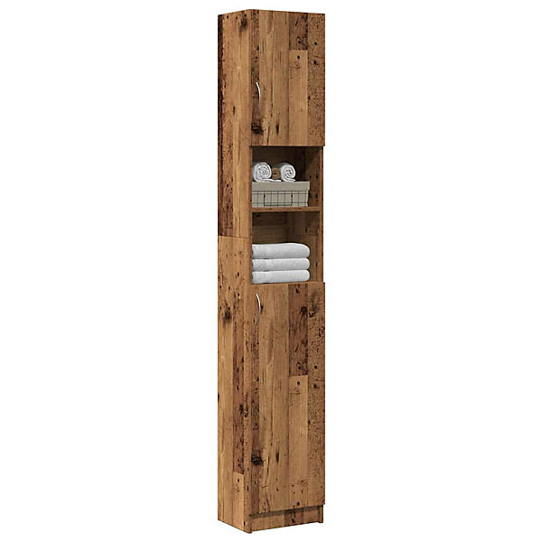Armoire de salle de bain vieux bois bois d'ingénierie vidaXL
