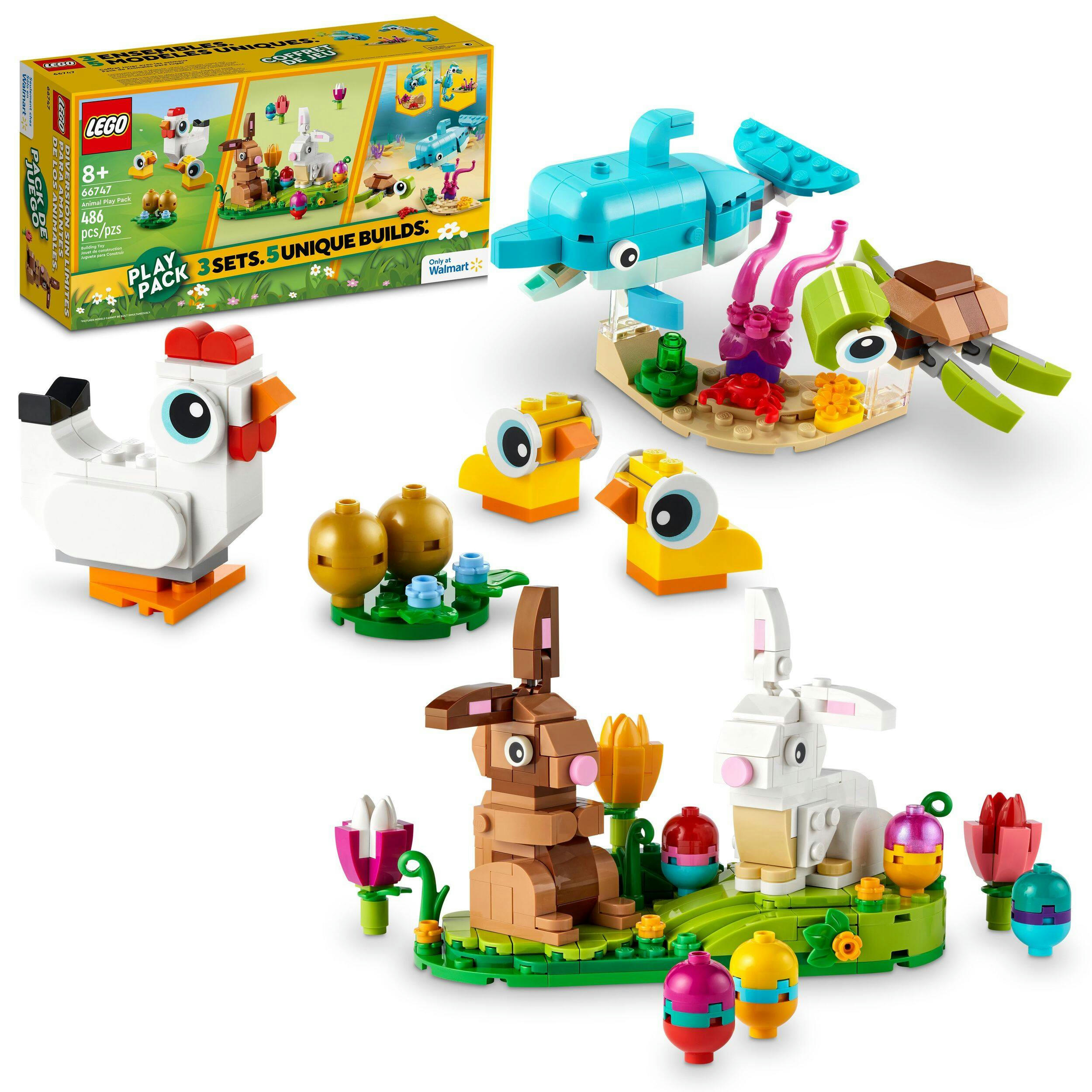 Lego 40523/31128/30643 Animal Play Pack, 486-pc, Ages 8+