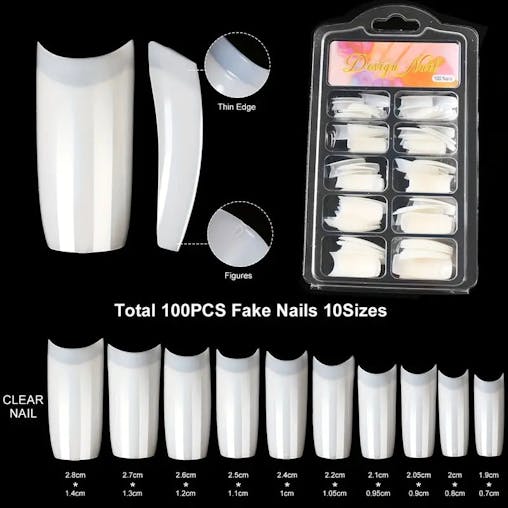 NNETM UV LED Nail Drill Kit Acrylic Nail Tips and drill Tools - Complete Manicure and Pedicure Set for Beginners