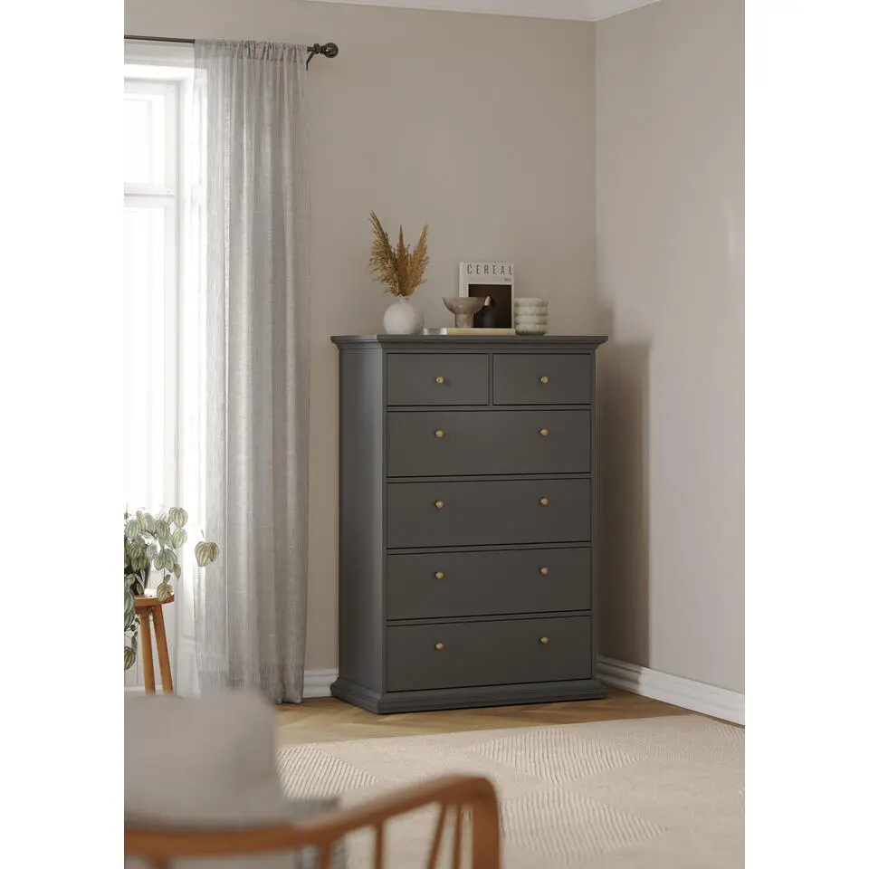 Ladekast Grijs - 140x100x50cm - Paris