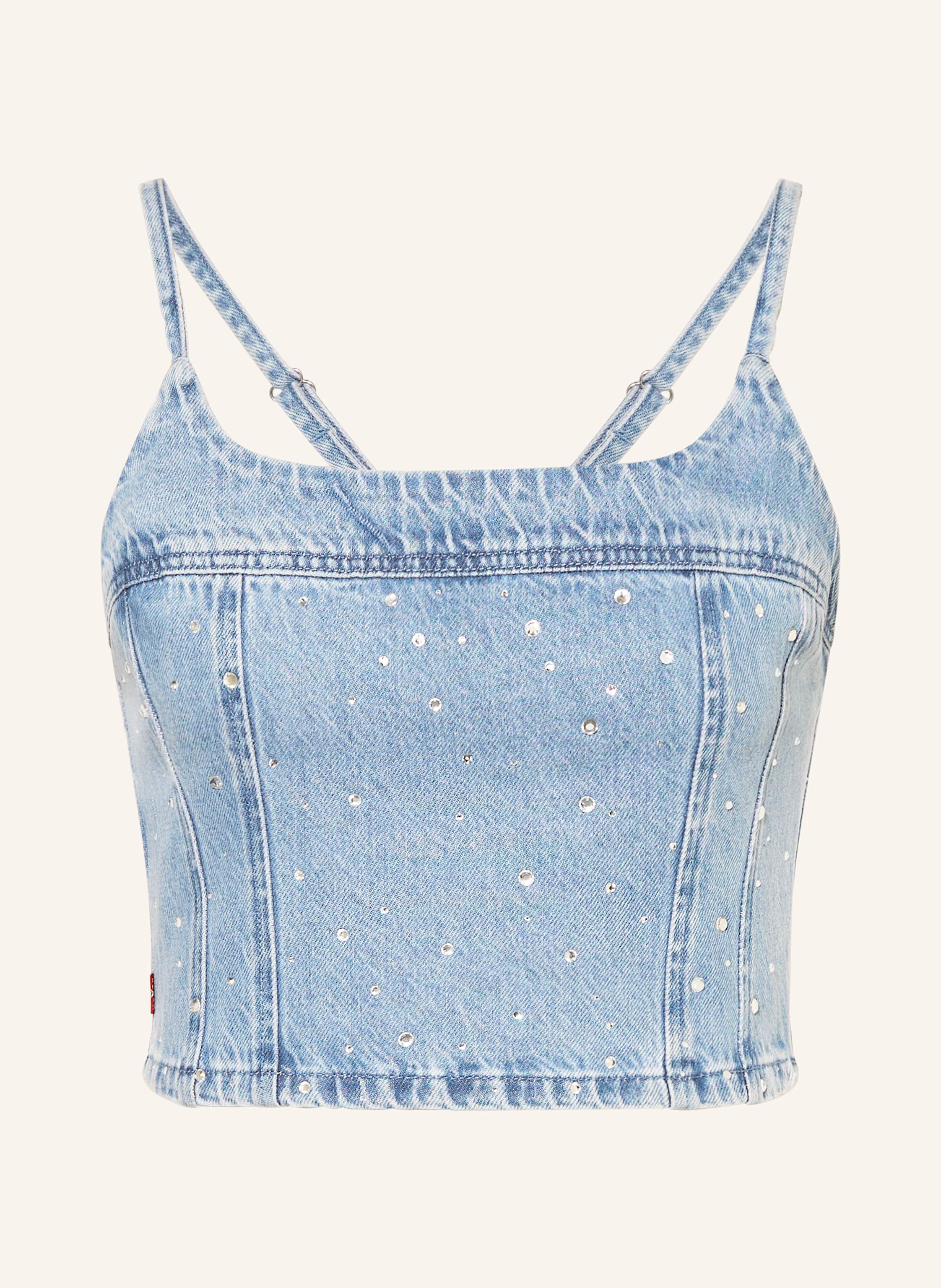 Levi's® Cropped-Jeanstop JADINE mit Schmucksteinen