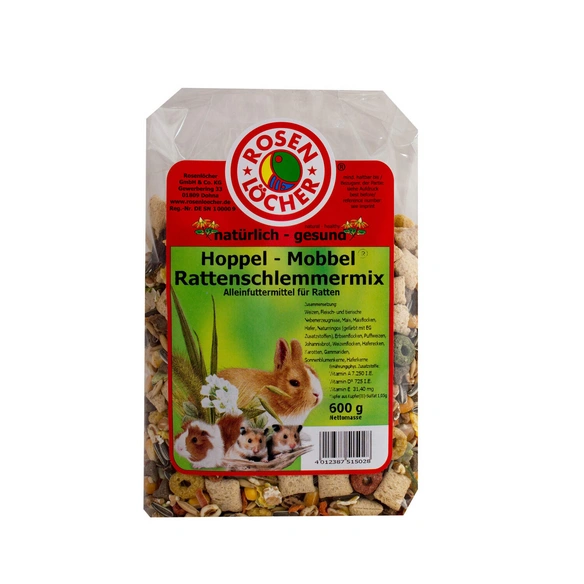 Vogelfutter, HOPPELMOBBEL RATTENSCHL.MIX ALLEINFUTTER FUER RATTEN