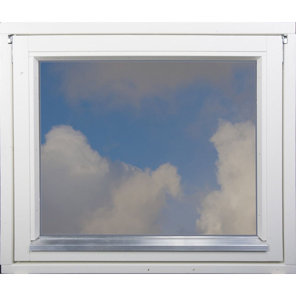 VINDU SMØLAVINDUET TOPPHENGSLET 79X79CM 2-GLASS HVIT