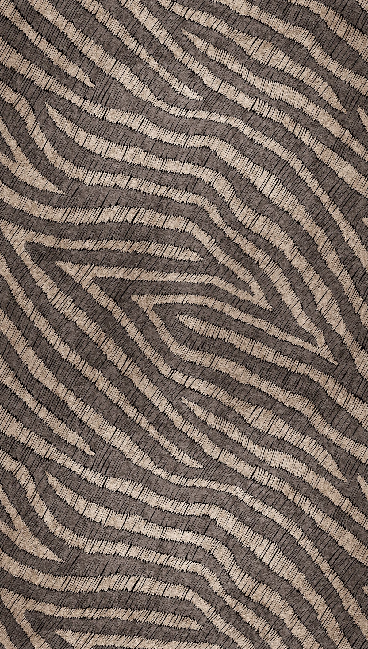 Livingwalls fotobehang zebra print bruin en beige - 159 x 280 cm - AS-392361