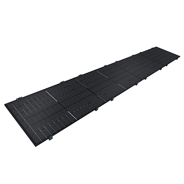 Auvent solaire MAHINA pose indépendante Gris Anthracite - 4 panneaux
