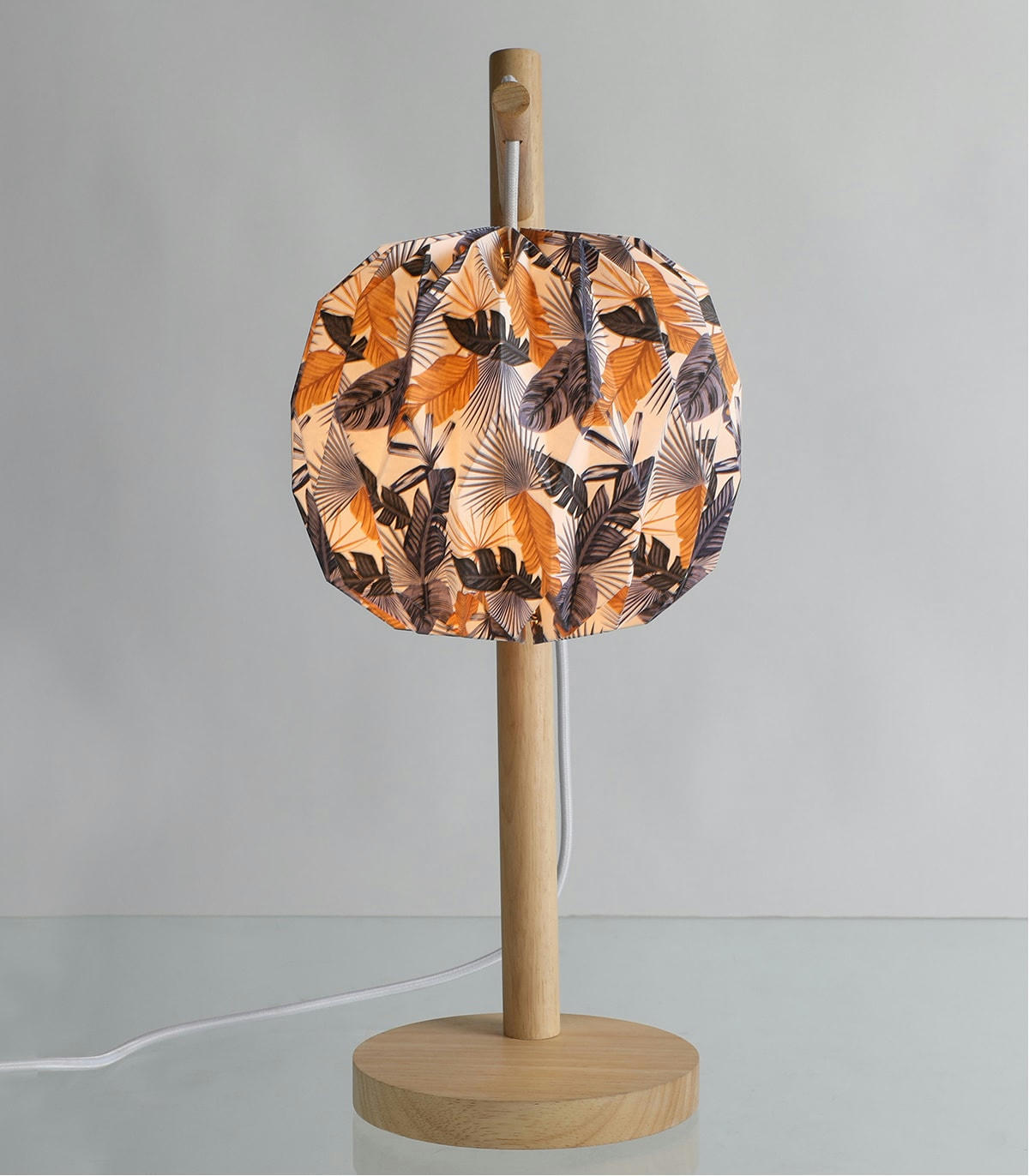 TIPPI - Lampe en papier à motif h.48 cm