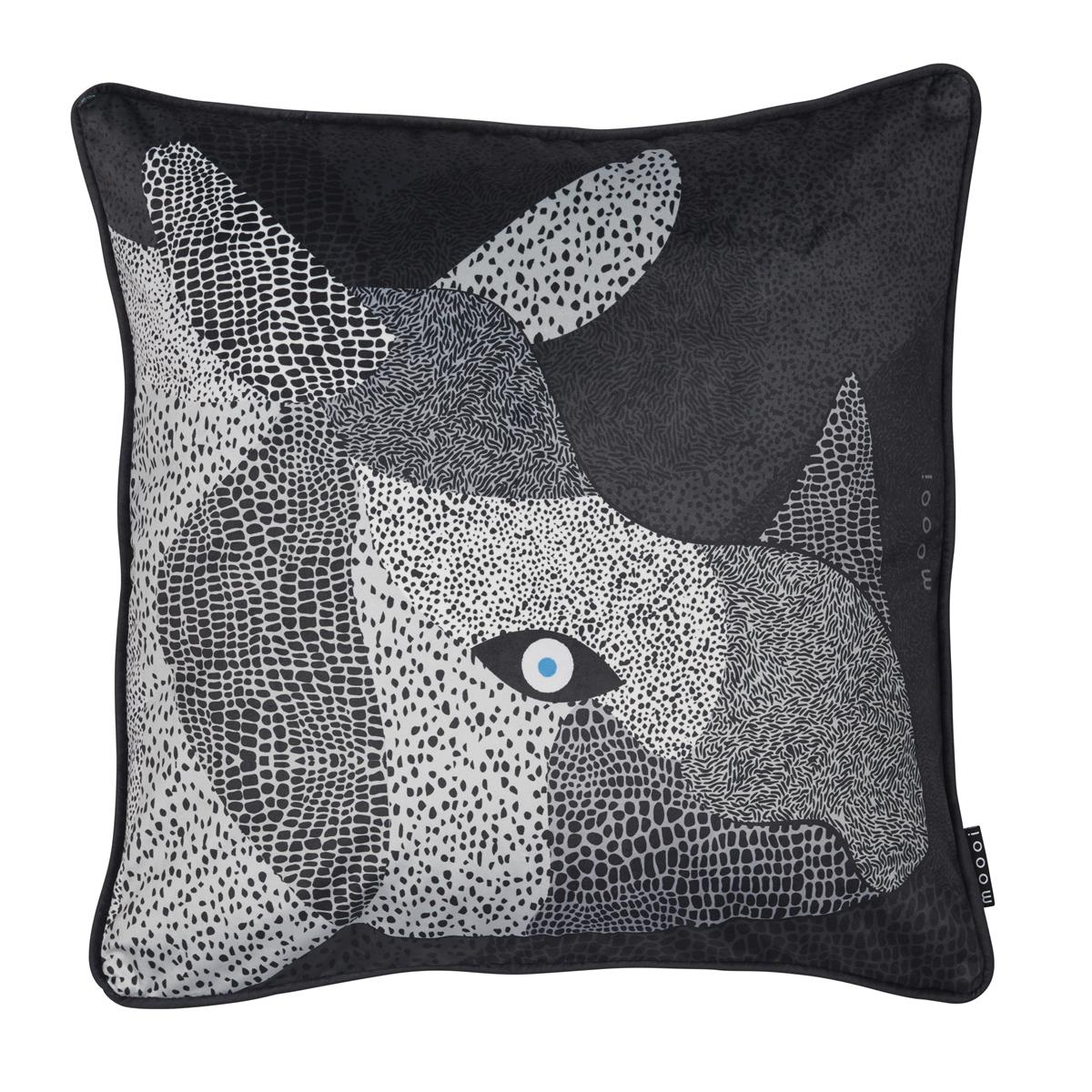 MOOOI decoratiekussen MO Dwarf Rhino - 50x50 / 20x20 Inch cm - zwart
